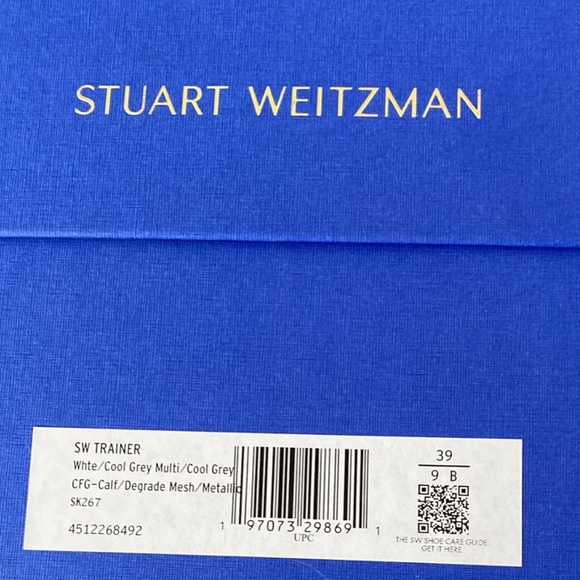 Stuart Weitzman SW TRAINER WHTE/COOL GREY MULTI/COOL GREY - Picture 5 of 7